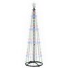 vidaXL LED vianočn&yacute; stromček v tvare kužeľa 180 cm 250 LED Viac farieb