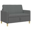 vidaXL Sofa s &uacute;ložn&yacute;m priestorom Tmavosiv&aacute; 122 x 78 x 87 cm Polyester