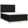 vidaXL Boxspring posteľ s matracom čierny 140x190 cm l&aacute;tka