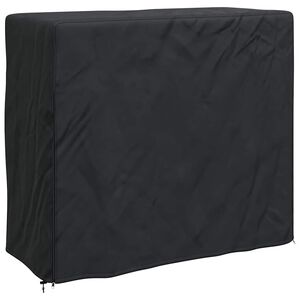 vidaXL Kryt na stojan na drevo 61 x 122 x 106 cm Obdĺžnikov&yacute; Čierna