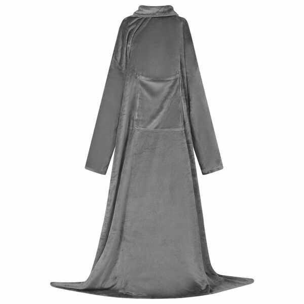 vidaXL Mikina s kapucňou Tmavo šedá Flanel