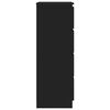 vidaXL Komoda, čierna 60x35x98,5 cm, kompozitn&eacute; drevo