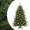 vidaXL Umel&yacute; vianočn&yacute; stromček s vianočn&yacute;mi guľami 120 cm 150 LED