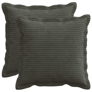 vidaXL Poťah na podložku 2 ks HOUTEN Antracitov&aacute; 30 x 30 cm man&scaron;estr