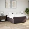 vidaXL Boxspring posteľ s matracom tmavohned&aacute; 140x200 cm l&aacute;tka