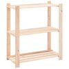 vidaXL Reg&aacute;l s 3 policami 80x38x90 cm, borovicov&yacute; mas&iacute;v 150 kg