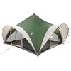 vidaXL Tipi stan so strechou Zelen&aacute; Pre 18 os&ocirc;b Polyester a oceľ