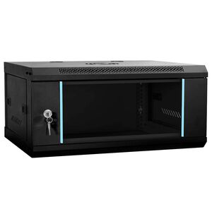 vidaXL Sieťov&yacute; kabinet s &uacute;ložiskom Čierna 60 x 35 x 28 cm Oceľ
