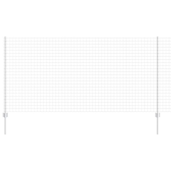 vidaXL Plot s podperou Strieborn&aacute; 1,2 x 10 m Oceľ