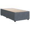 vidaXL Posteľn&yacute; r&aacute;m boxspring s matracom tmavosiv&yacute; 90x190 cm zamat
