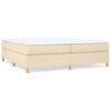 vidaXL Boxspring posteľ s matracom kr&eacute;mov&aacute; 200x200 cm l&aacute;tka