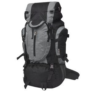 vidaXL Turistick&yacute; batoh XXL 75 l, čierno siv&yacute;