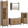 vidaXL Set kabinetov do k&uacute;peľne 4 ks Dub artisan 40 x 36 x 181 cm