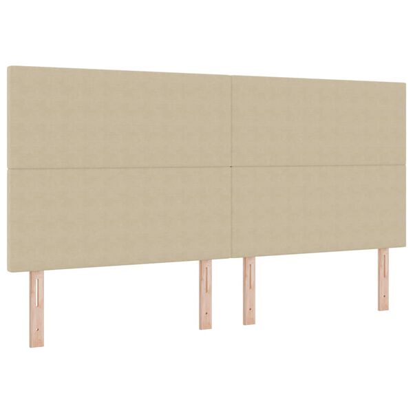 vidaXL Zadn&eacute; čelo s čelnou doskou Svetlozelen&aacute; &scaron;ed&aacute; 200 cm Umel&aacute; koža