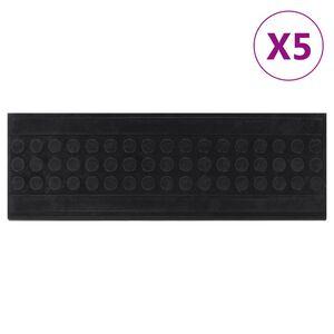 vidaXL Schodiskov&eacute; stupne 5 ks 25x75 cm guma