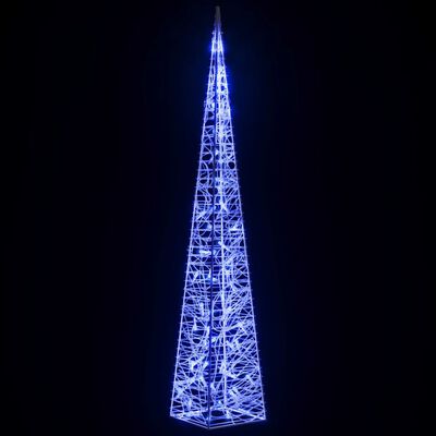 vidaXL Akrylový dekoratívny svetelný LED kužeľ, modrý 120 cm
