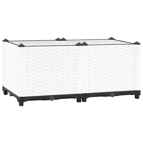 vidaXL Vyvýšený záhon 80x40x38 cm polypropylén