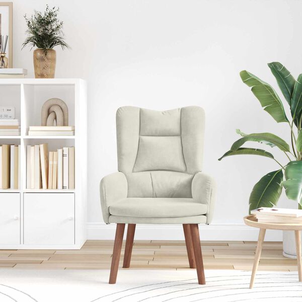 vidaXL kreslo Kr&eacute;mov&aacute; 63 x 67 x 94 cm Zamat