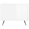 vidaXL Konferenčné stolíky 2 ks lesklé biele 50x50x40 cm kompoz. drevo