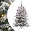 vidaXL Umel&yacute; Skl&aacute;pac&iacute; Vianočn&yacute; Stromček Biela 120 cm PE a PVC