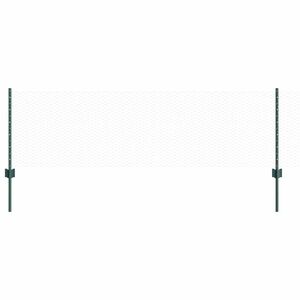 vidaXL Hexagon&aacute;lny plot s stĺpom 10 x 0,6 m PVC potiahnut&aacute; oceľ Zelen&aacute;