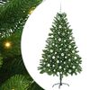 vidaXL Vianočn&yacute; stromček s 300 LED-i so stojanom Zelen&aacute; 180 cm PE