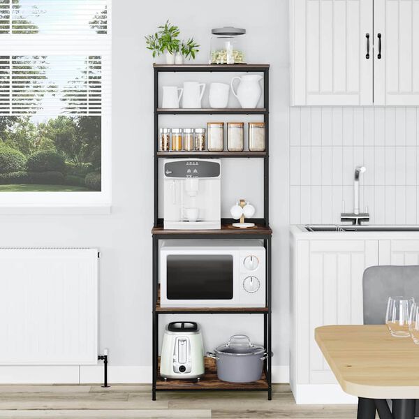 vidaXL Kuchynsk&aacute; polica Dymov&aacute; dub 60 x 40 x 168 cm Kompozitn&eacute; drevo