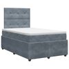 vidaXL Posteľ boxspring s matracom Tmavosiv&aacute; 120 x 190 cm Zamat