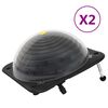 vidaXL Sol&aacute;rne ohrievače vody v baz&eacute;ne 2 ks 75x75x36 cm HDPE hlin&iacute;k