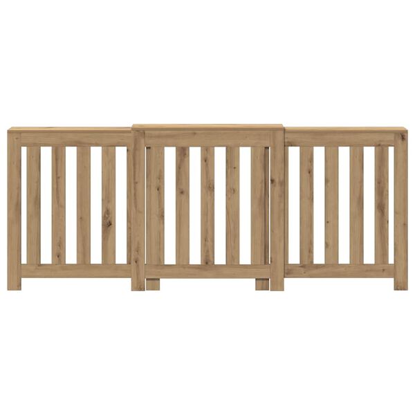 vidaXL Kryt na radiátor dub artisan 205x21,5x83,5 cm kompozitné drevo