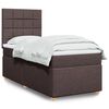 vidaXL Boxspring posteľ s matracom tmavohned&aacute; 90x190 cm l&aacute;tka