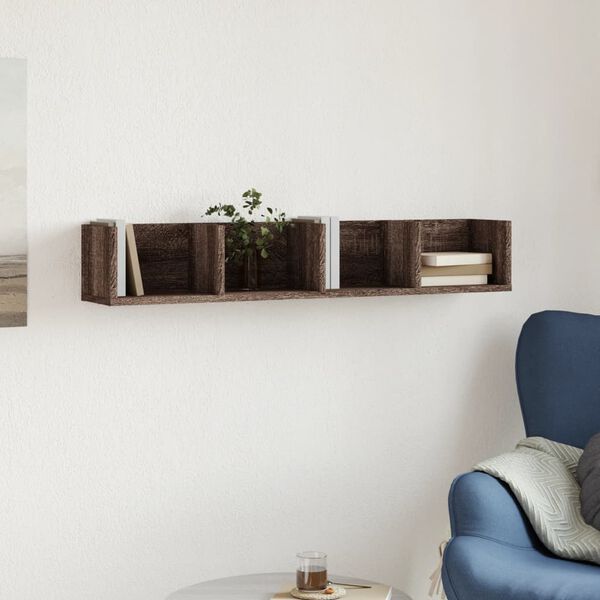 vidaXL N&aacute;stenn&aacute; skrinka hned&yacute; dub 99x18x16,5 cm kompozitn&eacute; drevo