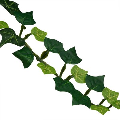 vidaXL Umelé závesné rastliny 12 ks 339 listov 90 cm zelené