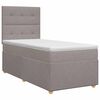 vidaXL Posteľ boxspring s matracom Sivohned&aacute; 80 x 200 cm L&aacute;tka