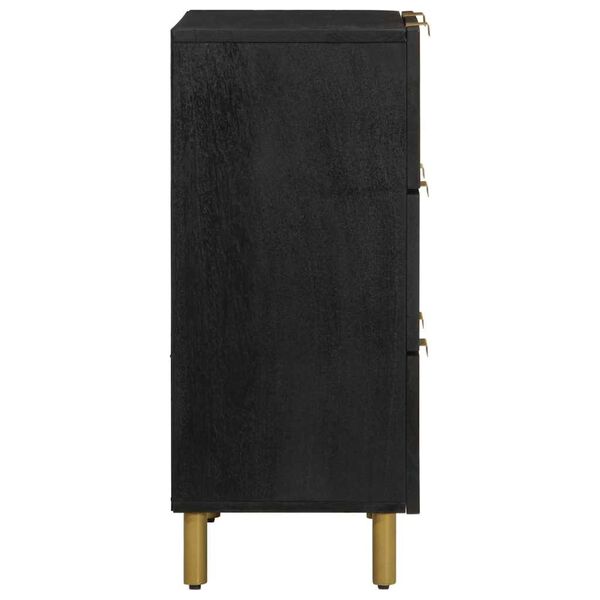 vidaXL Komoda čierna 60x33x75 cm kompozitn&eacute; drevo