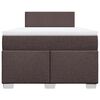 vidaXL Boxspring posteľ s matracom tmavohned&aacute; 120x190 cm l&aacute;tka