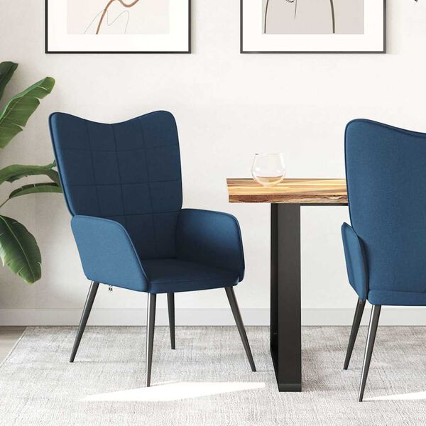 vidaXL Relaxačn&eacute; kreslo, modr&eacute;, l&aacute;tka