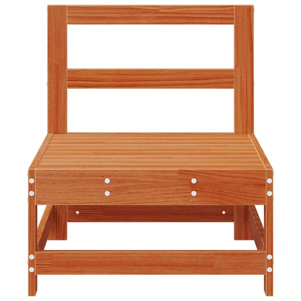 vidaXL Stredn&yacute; gauč do z&aacute;hrady Mas&iacute;vna borovica Voskov&aacute; Hned&aacute;