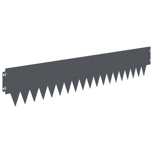 vidaXL Obrubn&iacute;k tr&aacute;vnika 10 ks 103 x 20 cm Oceľ Antracitov&aacute;