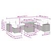 vidaXL 9-dielna záhradná súprava pohoviek s vankúšmi polyratan akácia