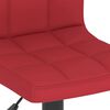 vidaXL Barová stolička, vínovo červená, látková