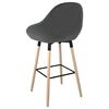 vidaXL Barov&aacute; stolička tmavosiv&aacute; l&aacute;tkov&aacute;