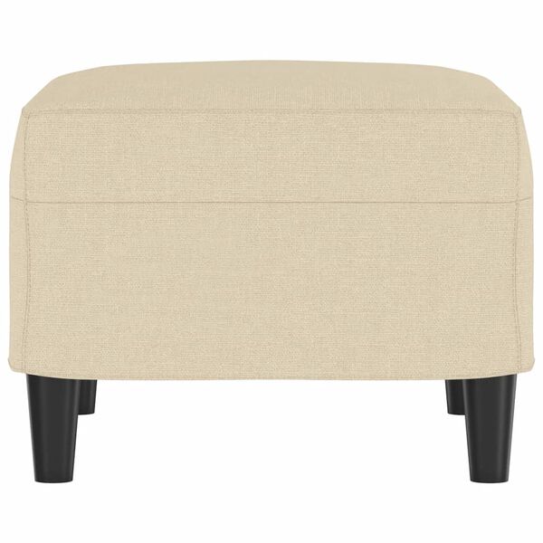 vidaXL Podnožka krémová 60x50x41 cm látková