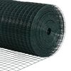 vidaXL Stĺp na plot. Zelen&aacute; 50 x 1,2 m (19 x 19 mm pletivo) Ocel a PVC