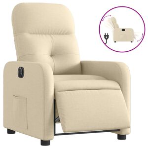 vidaXL Elektrick&eacute; skl&aacute;pacie kreslo kr&eacute;mov&eacute; l&aacute;tka