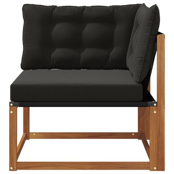 vidaXL Z&aacute;hradn&aacute; rohov&aacute; sedacia s&uacute;prava Pevn&eacute; ak&aacute;ciov&eacute; drevo Pr&iacute;rodn&aacute;