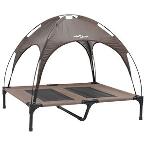 vidaXL Psia postel'Hned&aacute; 92 x 77 x 82,5 cm Oceľ