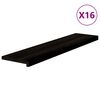 vidaXL Schodiskov&eacute; stupne 16 ks hnedočiern&aacute; 110x25x2 cm dubov&yacute; mas&iacute;v