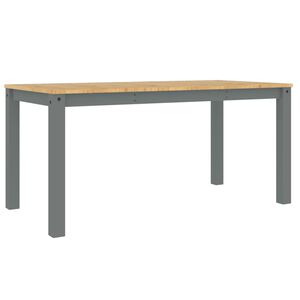vidaXL Jed&aacute;lensk&yacute; st&ocirc;l Panama siv&yacute; 160x80x75 cm borovicov&yacute; mas&iacute;v