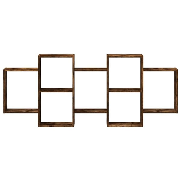 vidaXL N&aacute;stenn&aacute; polica dymov&yacute; dub 159x18x65 cm spracovan&eacute; drevo